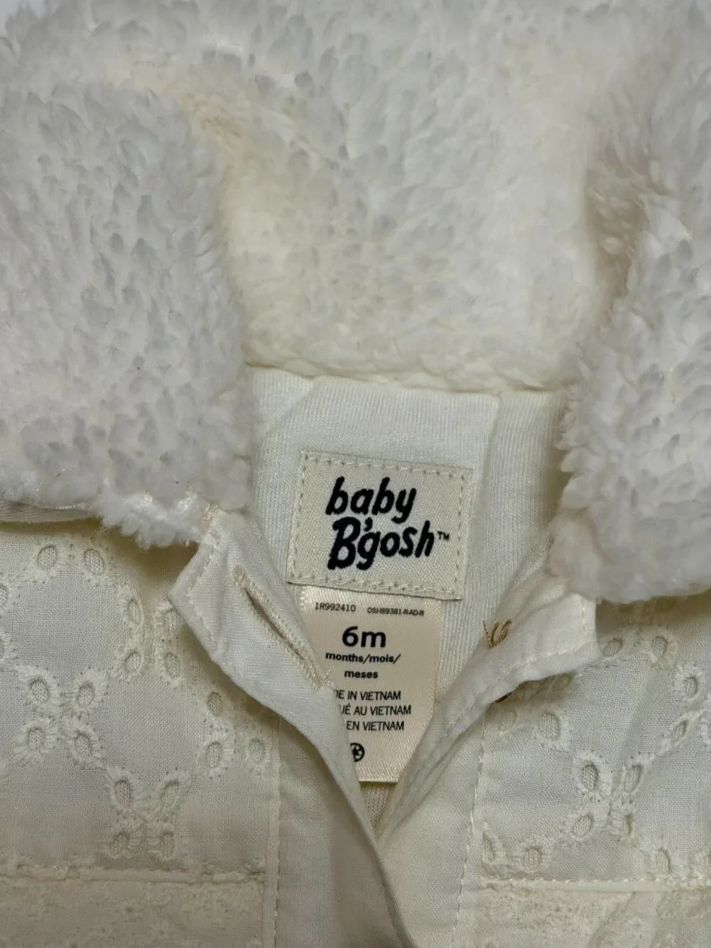 Carters fluffy jacket